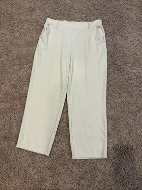 Women’s Cream Straight-Leg Trousers